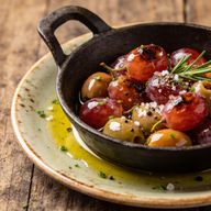 Blistered Grapes & Smoked Rosemary Olives photo 1