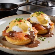 Smoked Tallow Hollandaise & Atlantic Salmon Benedict photo 1