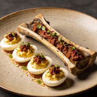 Smoked Marrow & 'Nduja Deviled Lunch Eggs photo 1