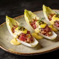 Cold-Smoked Tuna Tartare Endive Boats photo 1