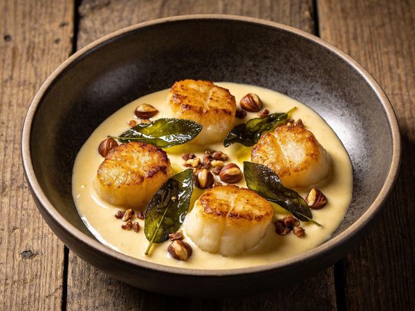 Parisian Gnocchi with Taleggio Fonduta & Smoked Hazelnut