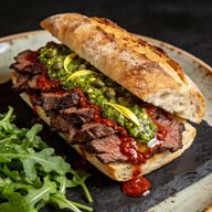 'Nduja-Seared Flank Steak Ciabatta with Salsa Verde photo 1