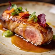 Cider-Brined Pork Tenderloin with Calvados Emulsion photo 1