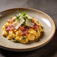 Smoked Pancetta & Pecorino Breakfast Scramble photo 1