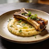 Smoked Bone Marrow Polenta Royale photo 1