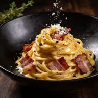 Smoked Duck Carbonara alla Chitarra photo 1