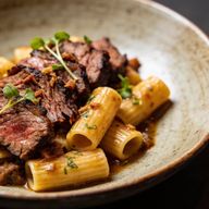Smoked Brisket Mezze Maniche 'Lunch Pit' Pasta photo 1