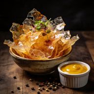 Cold-Smoked Crispy Chicken Skin 'Glass' Chips photo 1