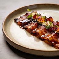 Maple-Bourbon Lacquered Bacon Bark photo 1