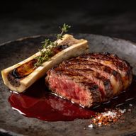 Smoked Ribeye with Bone Marrow Bordelaise photo 1