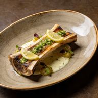 Cold-Smoked Bone Marrow with Lemon-Parsley Gremolata photo 1