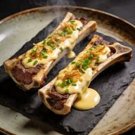 Wood-Fired Bone Marrow with Smoked Hollandaise Emulsion photo 1