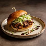 Hickory-Smoked Pork & Green Apple Slaw Sandwich photo 1