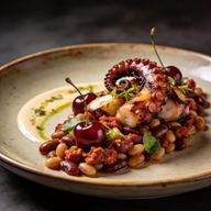 Cherry-Smoked Octopus & 'Nduja Bean Salad photo 1