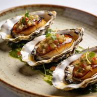 Cold-Smoked Oysters with Champagne Mignonette photo 1