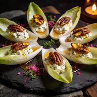 Smoked Pecan & Herbed Goat Cheese Endive Boats photo 1