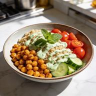 Solar-Powered Chickpea & Mint Tahini Bowl photo 1
