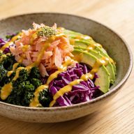 Smoked Salmon Zen Bowl with Turmeric-Tahini Dressing photo 1