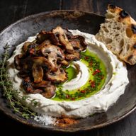 Cast Iron Smoked Mushrooms over Velvet Labneh photo 1